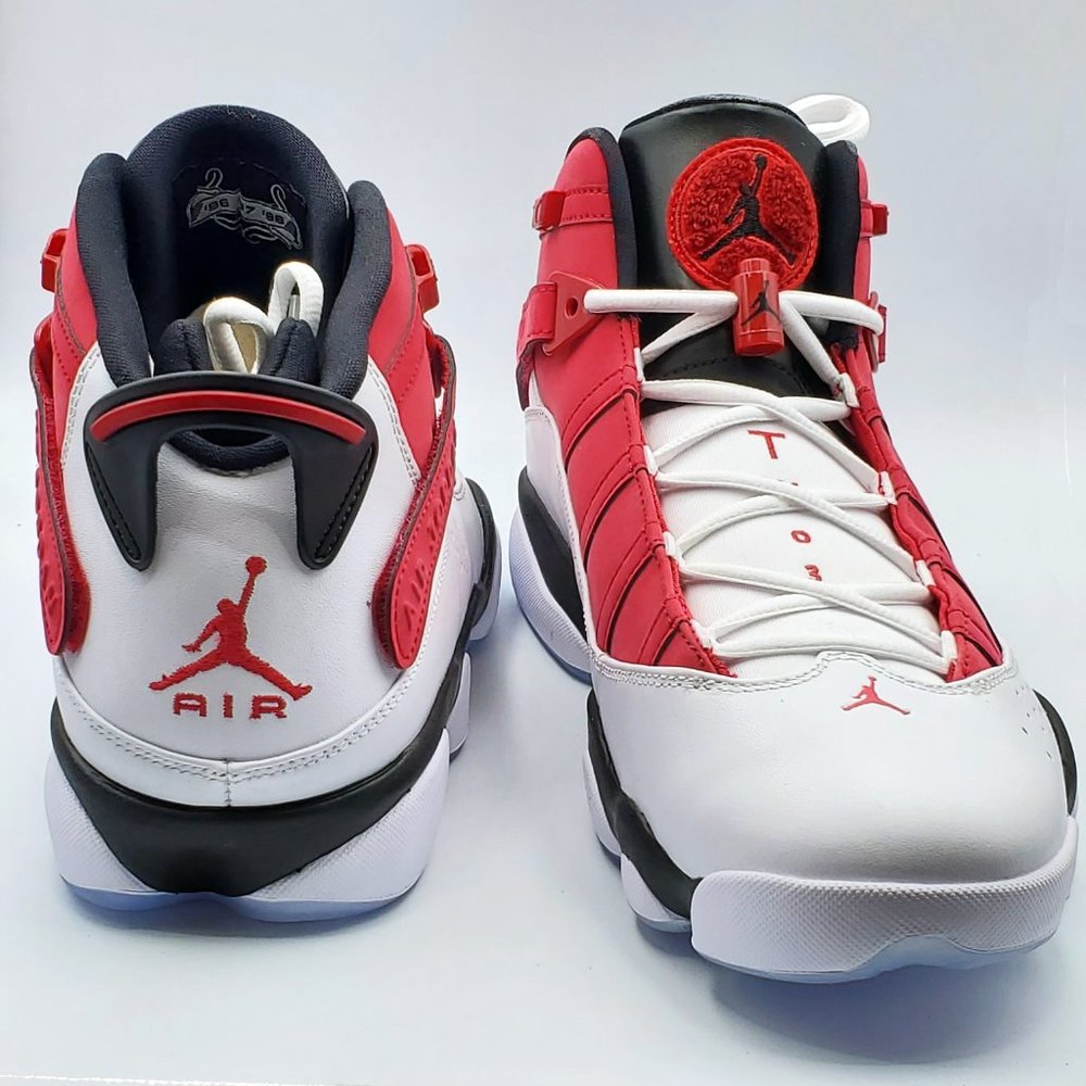 Jordan 6 Rings White\Black\Carmine sz: 11.5